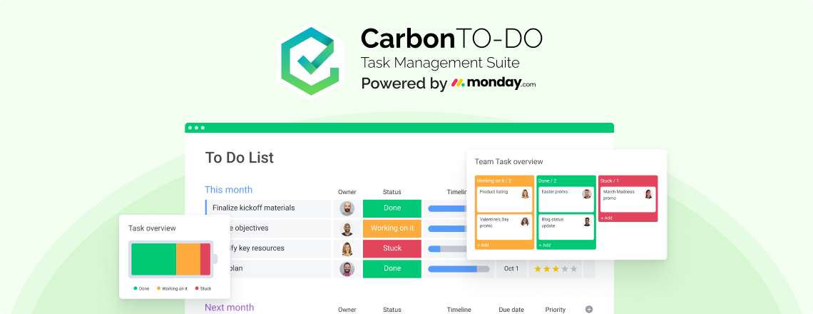 CarbonTO-DO Suite Demo